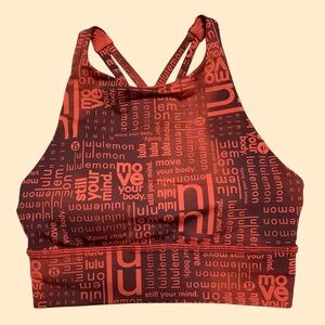 Lululemon Energy Bra High Neckline Criss Cross Back Size 4
